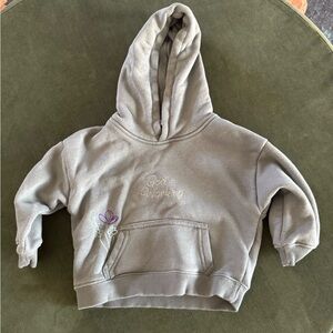 Elevated Faith Gray Kids Hoodie with Embroidered Design Size 2T